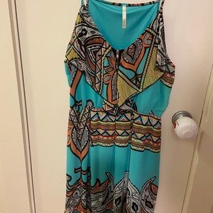 Tribal strap mini dress!